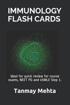 Paperback Immunology Flash Cards: Ideal for quick review for course exams, NEET PG and USMLE Step 1. Book