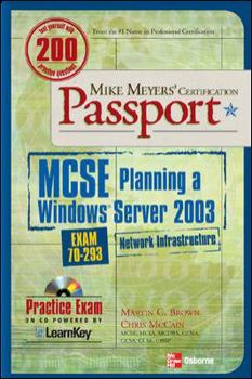 Paperback MCSE Planning a Windows Server 2003: Network Infrastructure (Exam 70-293) [With CDROM] Book