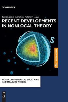 Hardcover Recent Developments in Nonlocal Theory Book