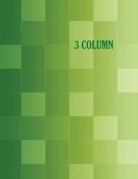 Paperback 3 Column: Columnar Ruled Ledger, 8.5x11 Inches, 80 Pages Book