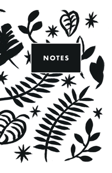 Notes: Black and White Tropical Plants Palm Beach Paperback Journal / Diary / Notebook with 100 Lined, Cream-colored Pages for Writing Notes and ... Prime Floridian (Prime Floridian Notebooks)
