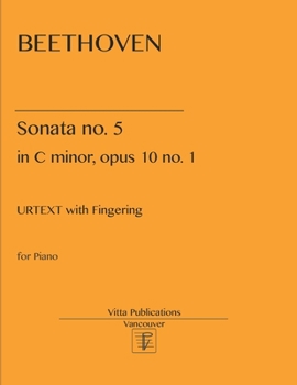 Paperback Beethoven Sonata no. 5 in c minor: op. 10 no. 1 Book