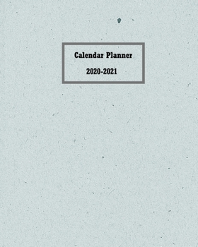 Paperback Calendar Planner 2020 - 2021: Two Years Planner with Password List, Birthdays Notes and Monthly Planner for Organizer Agenda Schedule Notebook Journ Book