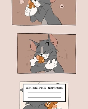Composition Notebook: Tom and Jerry Soft Glossy Cover Wide Ruled Lined Pages Book 7.5 x 9.25 Inches 110 Pages