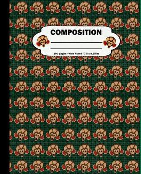 Paperback Composition: 100 pages Wide Ruled 7.5 x 9.25 in Book