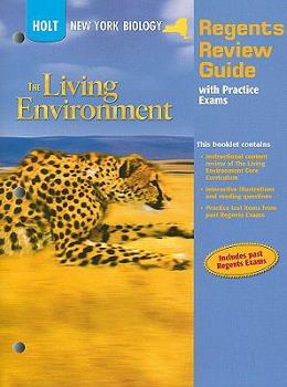 Paperback Hot New York Biology: The Living Environment: Regents Review Guide with Practice Exams Book