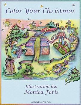 Paperback Color your christmas Book