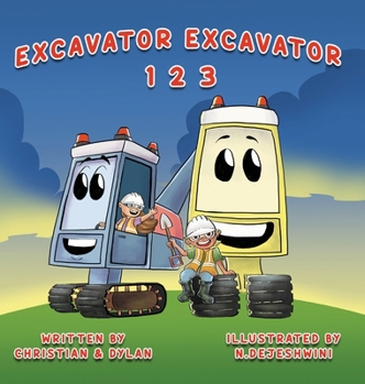 Hardcover Excavator Excavator 123 Book