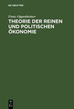 Hardcover Theorie der reinen und politischen Ökonomie [German] Book