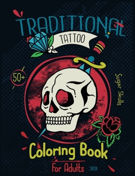 Paperback Traditional Tattoo: Sugar Skull Midnight Edition Book