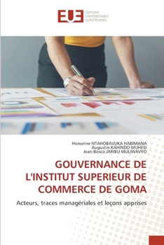 Paperback Gouvernance de l'Institut Superieur de Commerce de Goma [French] Book