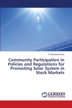 Paperback Community Participation in Policies and Regulations for Promoting Solar System in Stock Markets Book