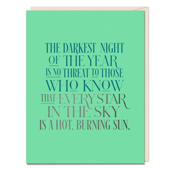 The Darkest Night Encouragement Card (Elizabeth Gilbert for Em & Friends Greeting Cards)