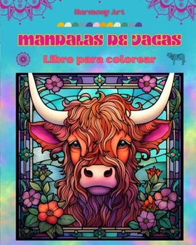 Paperback Mandalas de vacas Libro de colorear para adultos Diseños antiestrés para fomentar la creatividad: Diseños místicos de vacas para aliviar el estrés y e [Spanish] Book