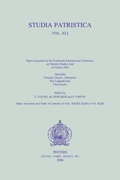 Paperback Studia Patristica. Vol. XLI - Orientalia, Clement, Origen, Athanasius, the Cappadocians, Chrysostom Book