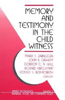 Paperback Memory and Testimony in Child Witness Book