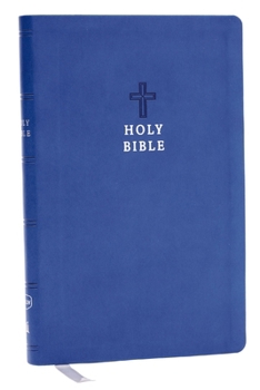 Imitation Leather NKJV Holy Bible, Value Ultra Thinline, Blue Leathersoft, Red Letter, Comfort Print Book