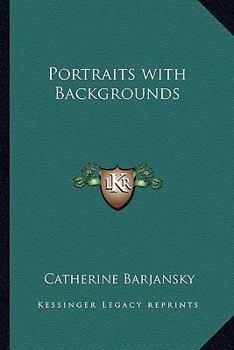 Paperback Portraits with Backgrounds Book
