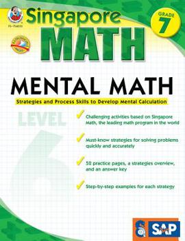 Paperback Mental Math, Grade 7: Strategies and Process Skills to Develop Mental Calculation Book