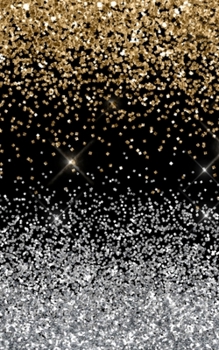 Paperback Glitzer Notizbuch: Glitzerlook Buch Gold Silber Konfetti Design Look, marmorierte Seiten zum Selbstgestalten [German] Book