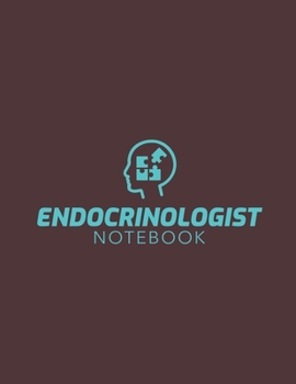 Paperback Endocrinologist Notebook, 120 Blank Lined Journal Book
