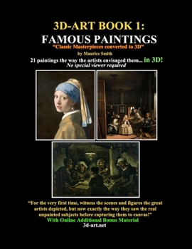Paperback 3D-Art Book 1: Famous Paintings Book