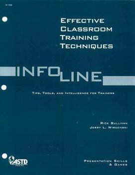 Paperback Effective Classroom Training Techniques Book