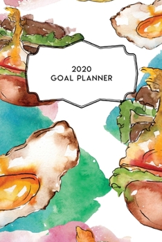 Paperback 2020 Goal Planner: 2020 Dated Goal Planner Focus Weekly Monthly Book