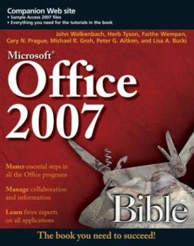 Paperback Office 2007 Bible Book
