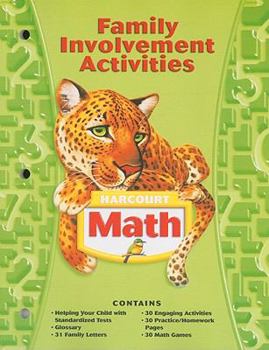 Paperback Harcourt Math: Family Involvement Activities, Grade 5 Book