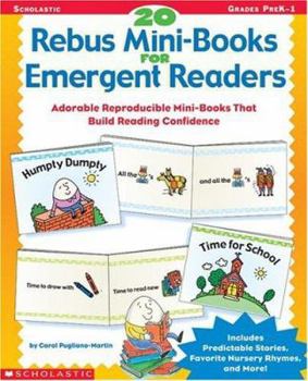 Paperback 20 Rebus Mini-Books for Emergent Readers Book