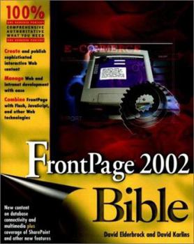 Paperback FrontPage 2002 Bible Book