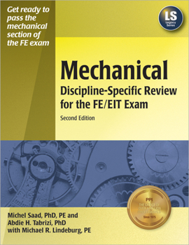 Paperback Mechanical Discipline-Specific Review for the FE/EIT Exam Book