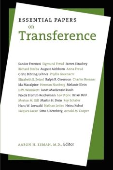 Paperback Essential Papers on Transference Book