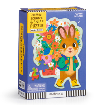 Misc. Bunny Bouquet 48 Piece Scratch & Sniff Shaped Mini Puzzle Book