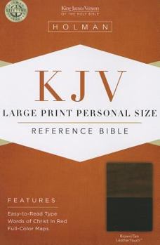 Imitation Leather Large Print Personal Size Bible-KJV [Large Print] Book