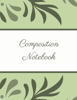 Paperback Composition Notebook: College Ruled Lined Paper, 100 Pages Book