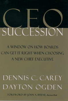 Hardcover CEO Succession Book