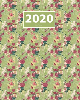 2020 Planner Weekly and Monthly: Jan 1, 2020 to Dec 31, 2020: Weekly & Monthly Planner and Calendar Views: Japanese design collection, birds and flowers