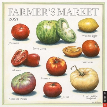 Calendar Farmer's Market 2021 Wall Calendar Book