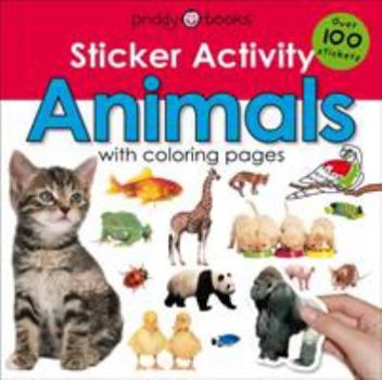 Paperback Sticker Activity Animals: Over 100 Stickers with Coloring Pages Book