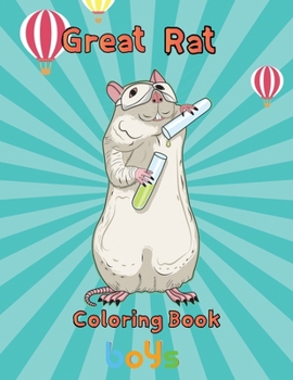 Paperback Great Rat Coloring book Boys: 8.5''x11''/ rat coloring book