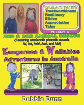 Paperback Kangaroos & Wallabies Adventures in Australia: A Zeb & Deb Animal Rescue Book