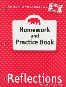 Paperback Harcourt School Publishers Reflections: Homework & Practice Book Reflections 07 Grade 6 Book