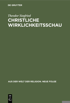 Hardcover Christliche Wirklichkeitsschau [German] Book