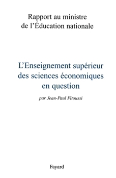 Paperback L'Enseignement supérieur de l'économie en question [French] Book