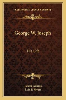 Paperback George W. Joseph: His Life Book