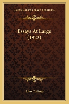 Paperback Essays At Large (1922) Book