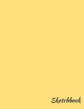 Sketchbook : 8. 5 X 11 Large Sketchbook, Manila Cover, Blank Drawing Book, Art Sketch Pad, 100 Blank Pages