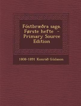 Paperback Fóstbræðra saga. Første hefte [Icelandic] Book